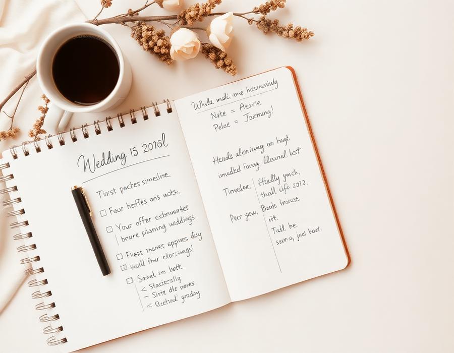 Planner do casamento organizado