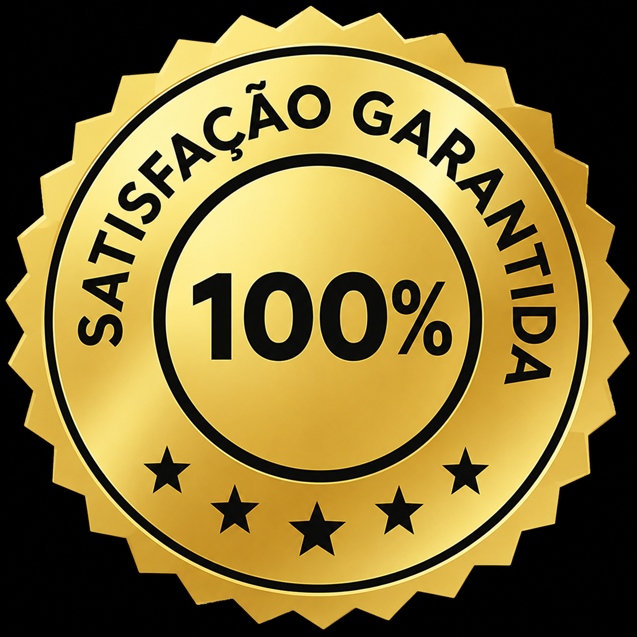 Selo de satisfação garantida 100%